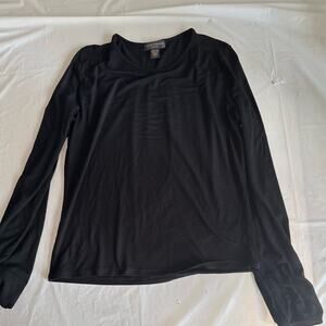 Banana Republic Stretch Black Long Sleeve Tee Shirt L